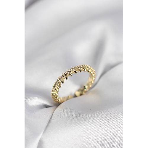 Gold Renk S�ral� Zirkon Ta�l� Model Kad�n Y�z�k