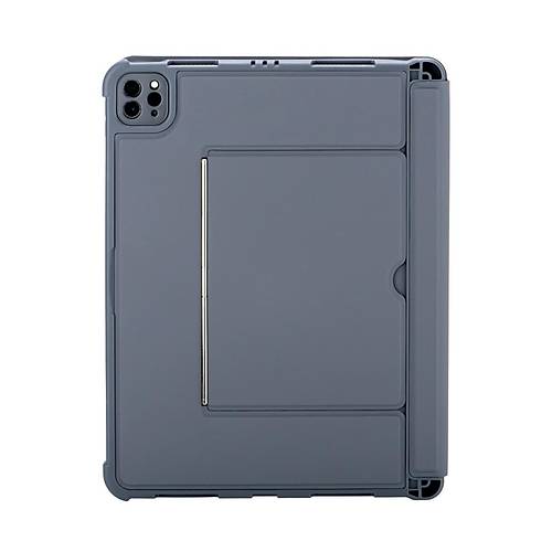 T5510D iPad Pro 13 (2024) K�l�f Palermo Ledli Klavyeli Standl� Tablet K�l�f� - Siyah