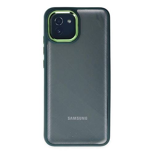 Galaxy A03 K�l�f Dora Kapak - Haki Ye�il