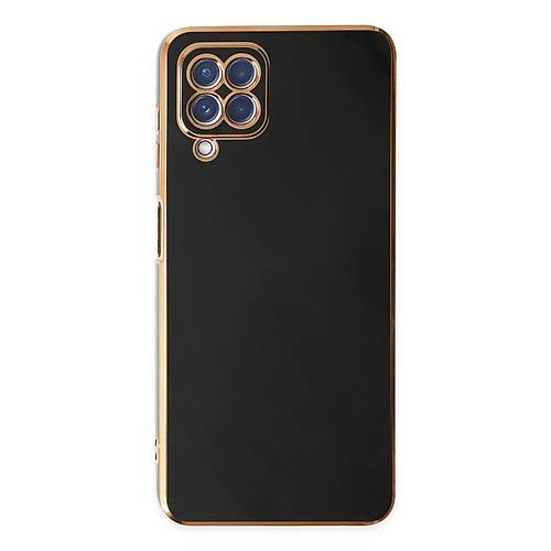 Galaxy A12 K�l�f Volet Silikon - Siyah