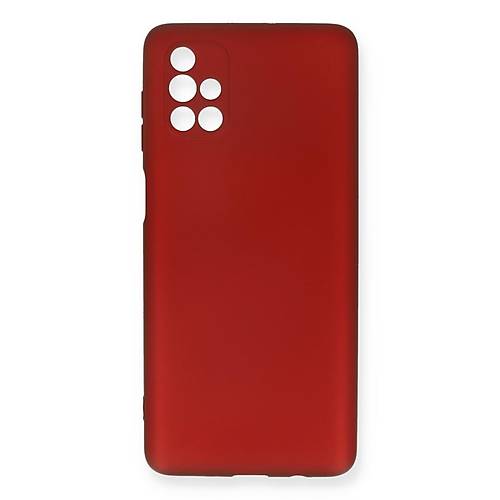Galaxy M51 K�l�f First Silikon - Bordo