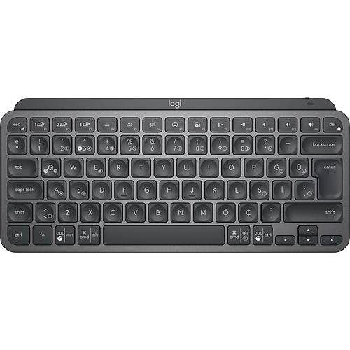 LOGITECH MX KEYS MINI MINIMALIST KABLOSUZ BLUETOOTH AYDINLATMALI Q TR KLAVYE S�YAH 920-010504