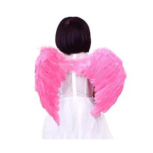 Pembe Renk Bebek Boy K���k Melek Kanad� 40X55 cm