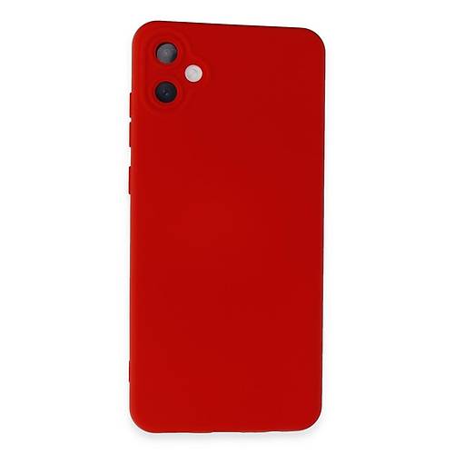 Galaxy A05 K�l�f Nano i�i Kadife Silikon - K�rm�z�