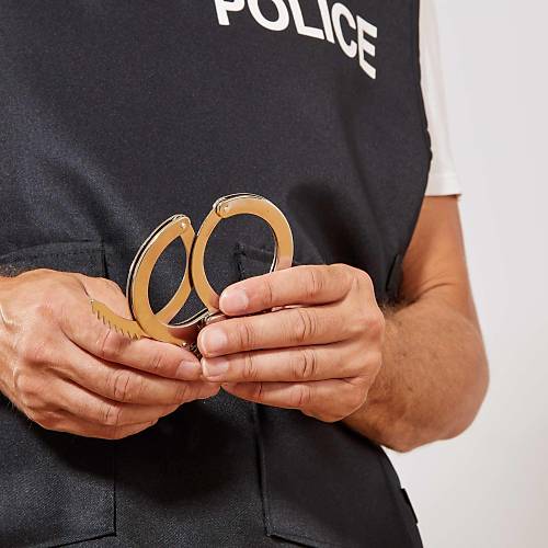 Metal Malzemeden �mal Anahtarl� Oyuncak Polis Kelep�esi