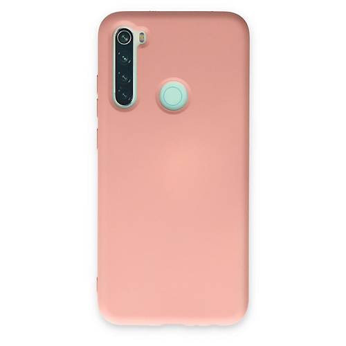 Redmi Note 8 K�l�f Nano i�i Kadife Silikon - Pudra