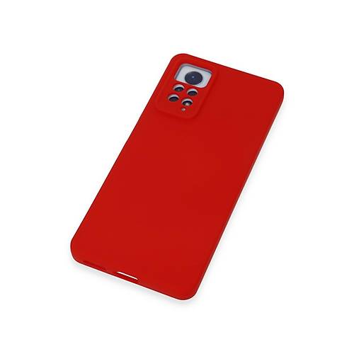Redmi Note 12 Pro 4G K�l�f Nano i�i Kadife Silikon - K�rm�z�