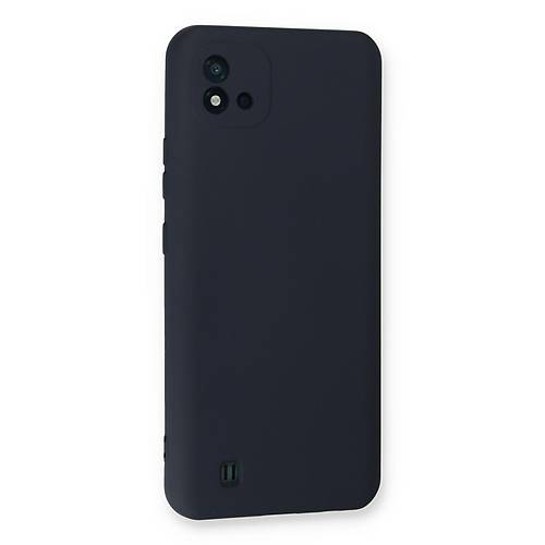 Realme C11 2021 K�l�f Nano i�i Kadife Silikon - Lacivert