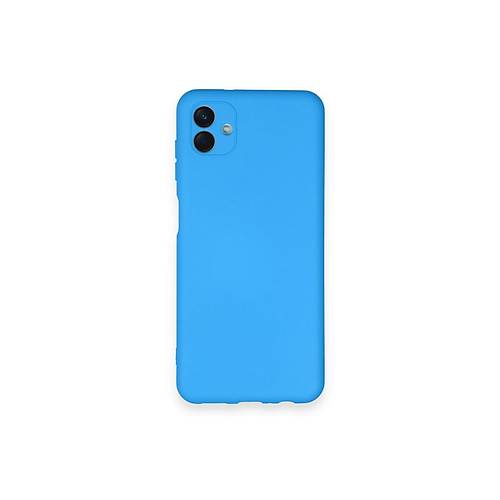 Galaxy A04 K�l�f Nano i�i Kadife Silikon - Mavi