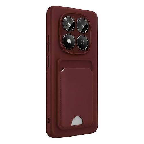 Redmi Note 15 4G Kelvin Kartvizitli Silikon - Bordo