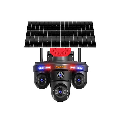 Avenir Solar G�venlik Kameras� (Tek Panel, 3 Lensli)