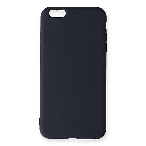 iPhone 6 Plus K�l�f Nano i�i Kadife Silikon - Lacivert