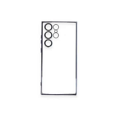 Galaxy S23 Ultra K�l�f Razer Lensli Silikon - A��k Mavi