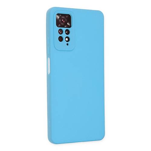 Redmi Note 11 Pro K�l�f Nano i�i Kadife Silikon - Mavi