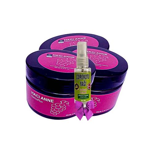 Hac� Anne Hemoplus Kremi 200 ml x 3 adet + ��rek Otu Ya�� 30 ml
