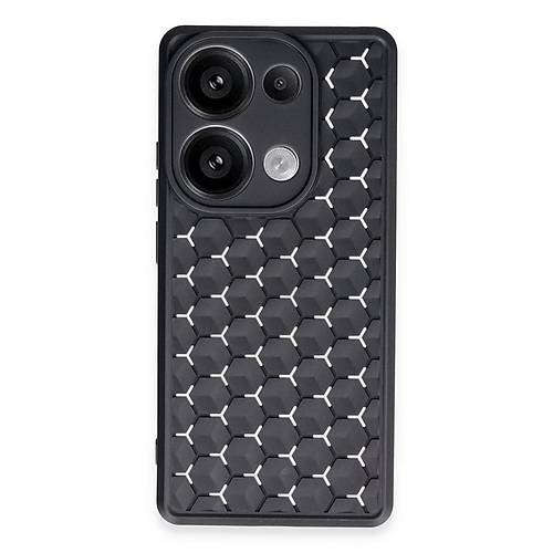 Redmi Note 13 Pro 5G K�l�f Petek Silikon Kapak - Siyah