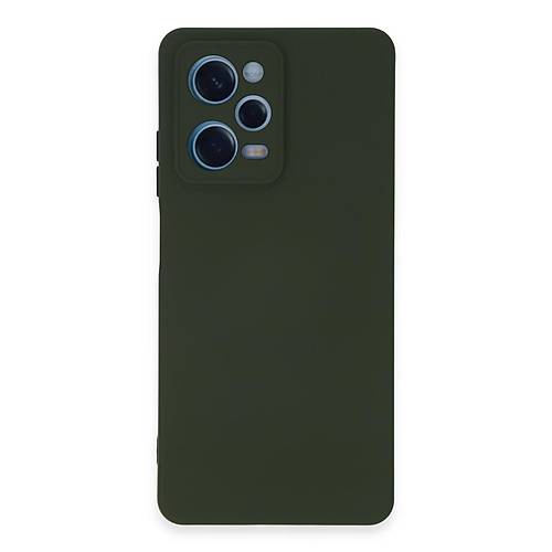 Redmi Note 12 Pro 5G K�l�f Nano i�i Kadife Silikon - Koyu Ye�il