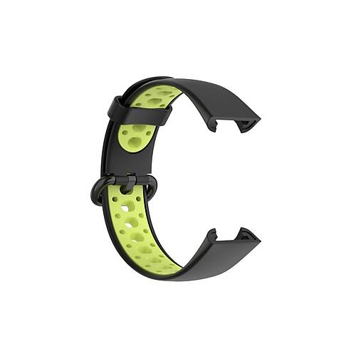 Redmi Watch 2 Spor Delikli Kordon - Siyah-Ye�il