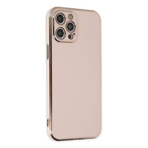 iPhone 12 Pro K�l�f Volet Silikon - Pembe