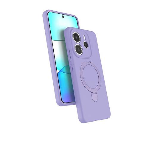 Redmi Note 14 4G Regal Magsafe Standl� Kapak - Lila