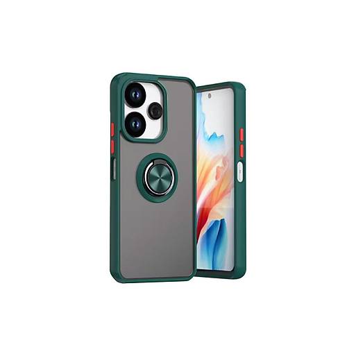 Redmi 13 4G K�l�f Montreal Y�z�kl� Silikon Kapak - Ye�il