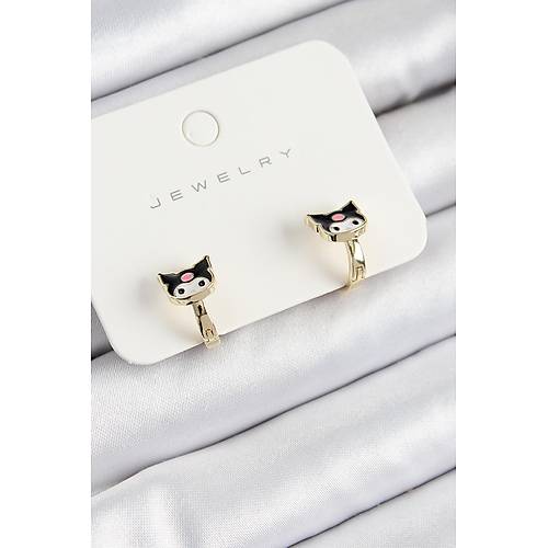 Pirin� Kuromi Model Gold Renk �ocuk K�pe