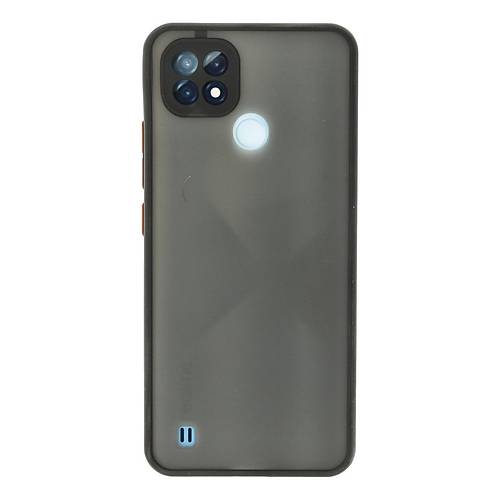 Realme C21 K�l�f Montreal Silikon Kapak - Siyah