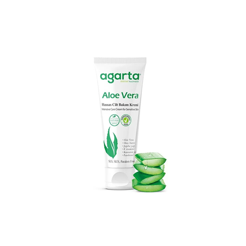 Y�z Bakim Kremi 75ML & Aloe Verali G�nd�z ��in Do�al Y�z Bakim Kremi