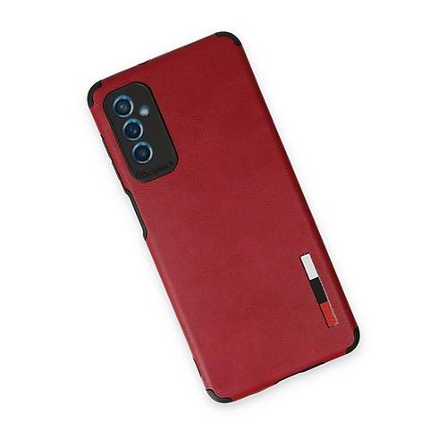 Galaxy M52 5G K�l�f Loop Deri Silikon - K�rm�z�
