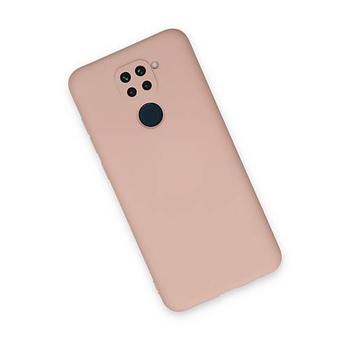 Redmi Note 9 K�l�f Nano i�i Kadife Silikon - Pudra