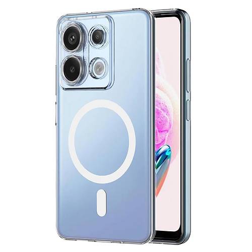 Redmi Note 13 Pro 4G Combo Sert �effaf Magsafe Kapak - �effaf
