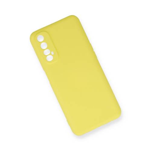 Realme 7 K�l�f Nano i�i Kadife Silikon - Sar�
