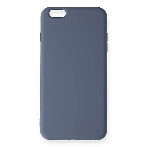 iPhone 6 Plus K�l�f Nano i�i Kadife Silikon - Gri