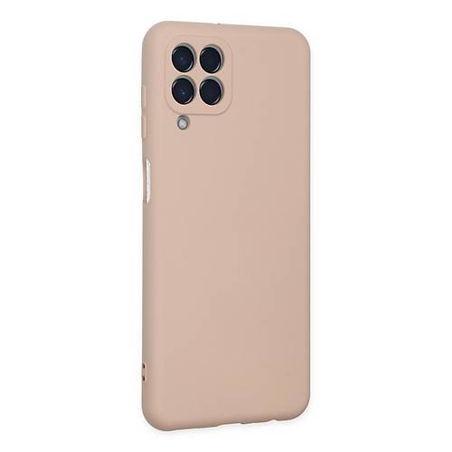 Galaxy M33 K�l�f Nano i�i Kadife Silikon - Pudra