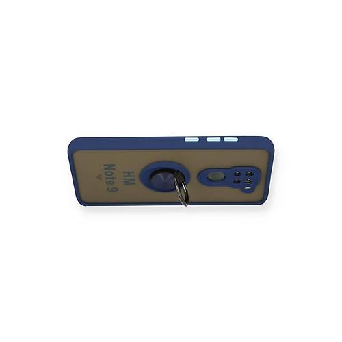 Redmi Note 9 K�l�f Montreal Y�z�kl� Silikon Kapak - Lacivert