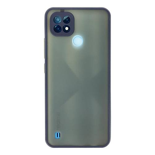 Realme C21 K�l�f Montreal Silikon Kapak - Lacivert