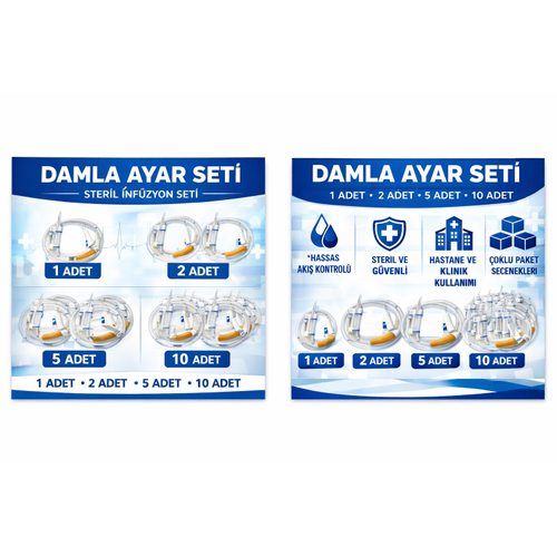 Damla Ayar Seti Steril Medikal �nf�zyon Ayar Seti