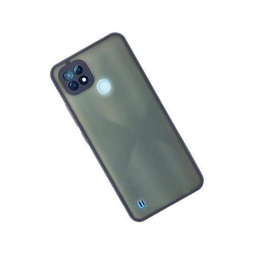 Realme C21 K�l�f Montreal Silikon Kapak - Lacivert
