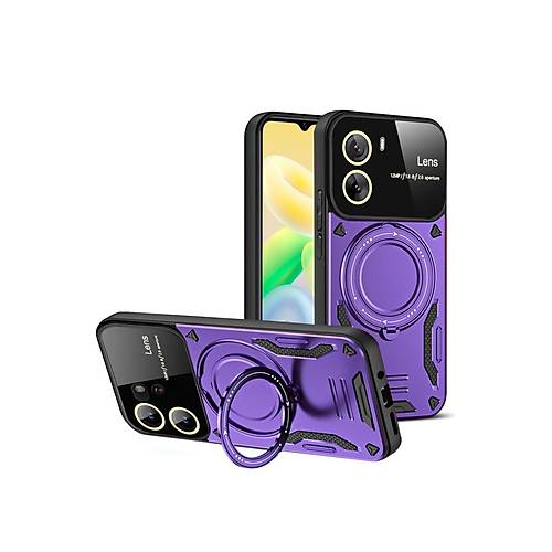 Y16 K�l�f Joy Lens Standl� Kapak - Mor