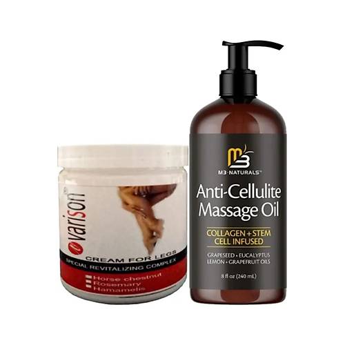Varison 200 ml Kremi + Anti-Cellulite Massage Oil 240 ml Masaj Ya��