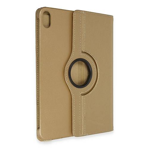 iPad 2022 10.9 (10.nesil) K�l�f 360 Tablet Deri K�l�f - Gold