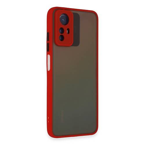 Redmi Note 12S K�l�f Montreal Silikon Kapak - K�rm�z�