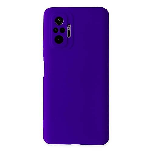 Redmi Note 10 Pro K�l�f Nano i�i Kadife Silikon - Mor