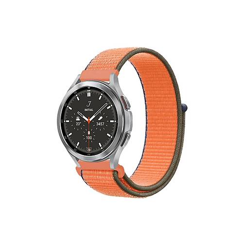 Watch 22mm Has�rl� C�rtc�rtl� Kordon - Turuncu