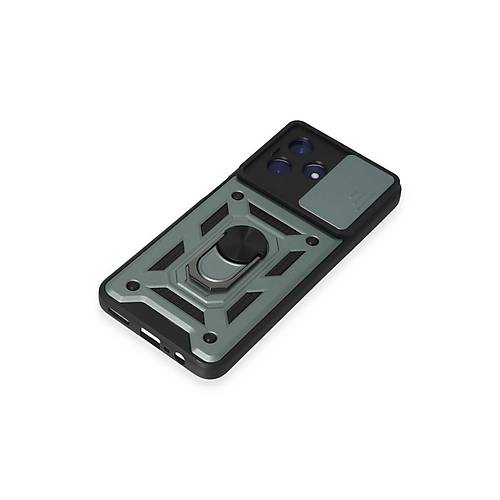 Realme C53 K�l�f Pars Lens Y�z�kl� Silikon - Ye�il