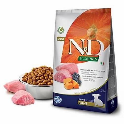 N&D Pumpkin Balkabakl� Kuzulu Yaban Mersinli K���k Irk Tah�ls�z Yavru K�pek Mamas� 2,5 Kg