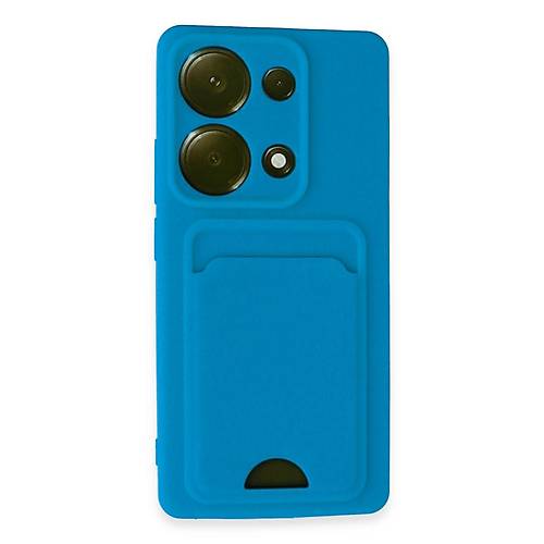 Redmi Note 13 Pro 4G K�l�f Kelvin Kartvizitli Silikon - Mavi