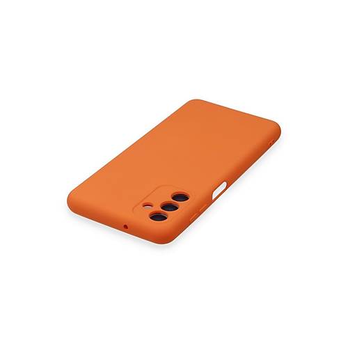 Galaxy A14 4G K�l�f Nano i�i Kadife Silikon - Turuncu