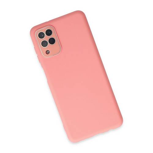 Galaxy A22 K�l�f Lansman Glass Kapak - Pembe