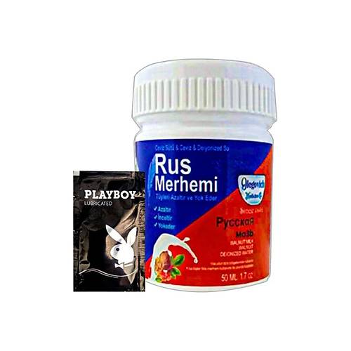 Playboy Blue Rus Merhemi 50 ml T�y D�k�c� Krem + Yan�nda Jel
